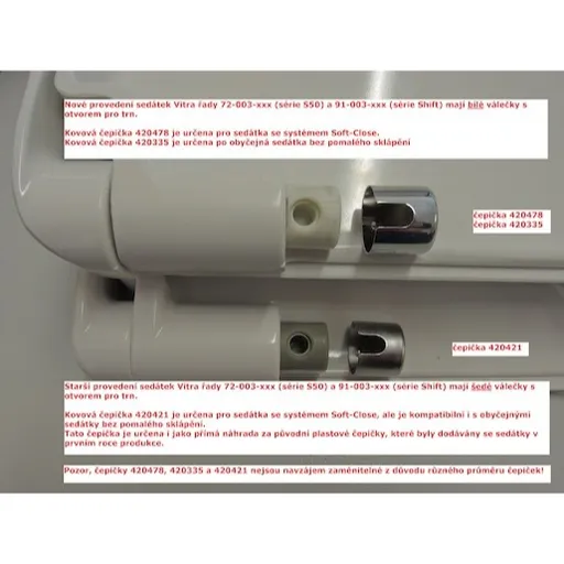 Náhradný diel VitrA kov biela 420421