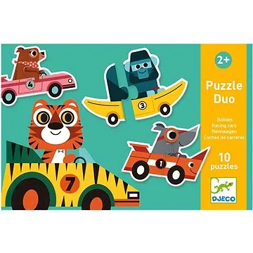 Duo puzzle Pretekárske autá (3070900081482)