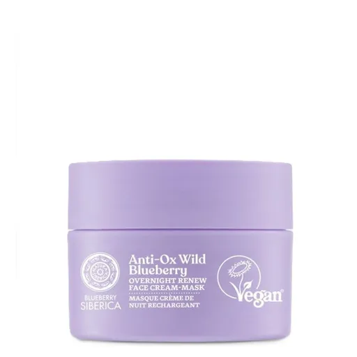 NATURA SIBERICA Blueberry Siberica Nočná obnovujúca pleťová krémová maska 50 ml