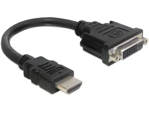 Delock adaptér HDMI samec > DVI 24+1 samica, 20 cm