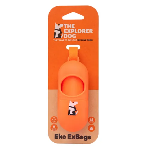 EXPLORER DOG Zásobník s 1 rolkou 15 ks vrecúšok