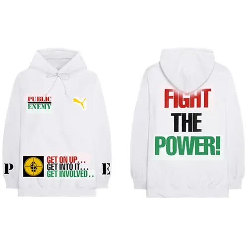 Public Enemy mikina Fight The Power Biela XL