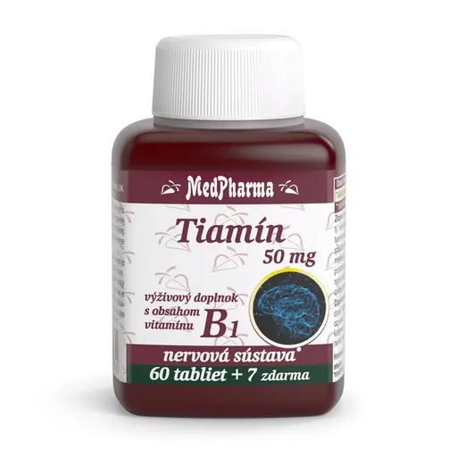 MedPharma Tiamín 50 mg Vitamín B1 67 tabliet