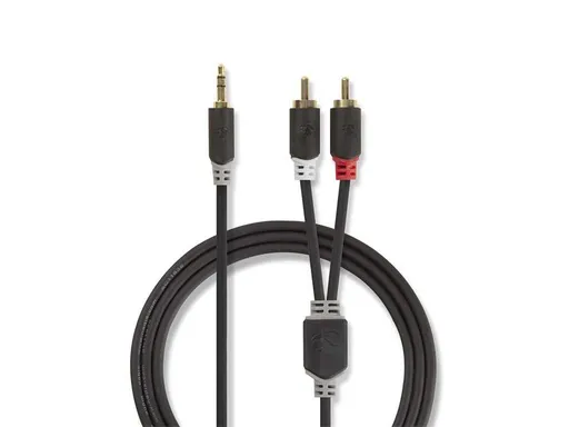 NEDIS Kábel NEDIS JACK 3.5 stereo/2xCINCH 0.5m