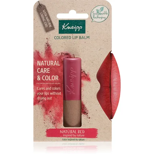 Kneipp Natural Care & Color tónovací balzam na pery odtieň Natural Red 3.5 g