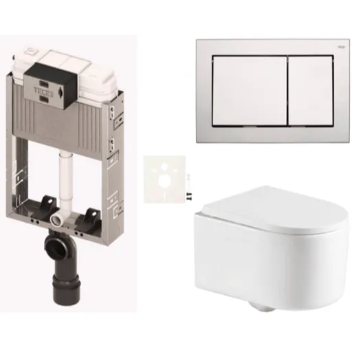 Závesný wc set na zamurovanie SAT SIKOTZTOR72CR