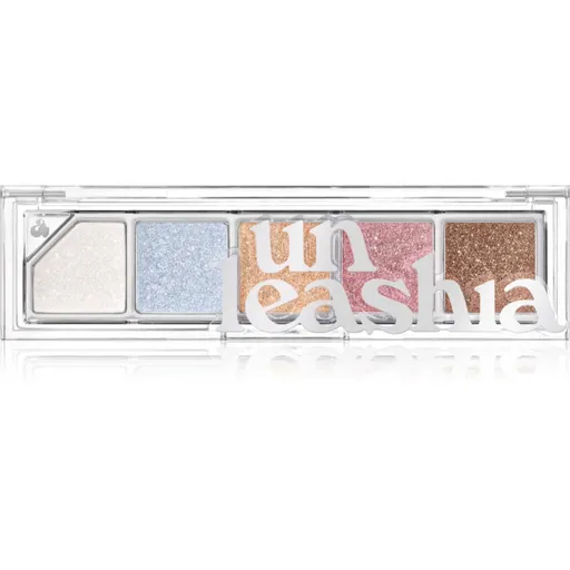 Unleashia Mood Shower Face Palette paletka očných tieňov a rozjasňovačov s perleťovým leskom odtieň NO.101 Ballerino 1 ks