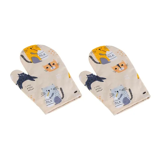 Bellatex Kuchynská chňapka Mačka béžová, 28 x 18cm, 2 ks