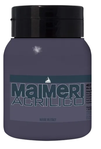 MAIMERI ACRILICO - Akrylové farby 407 - grey blue, 0,5 L