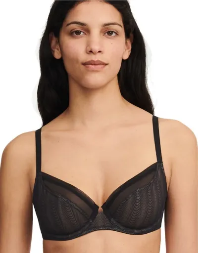 Priliehavá podprsenka z čipky Romane, s kosticami