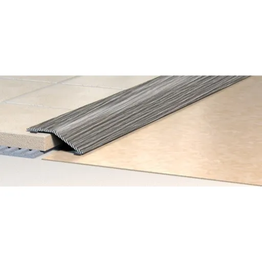 Lišta prechodová "zkosená" Havos, hliník, dĺžka 270 cm, výška hrany 8 mm, LPZ3DSE270