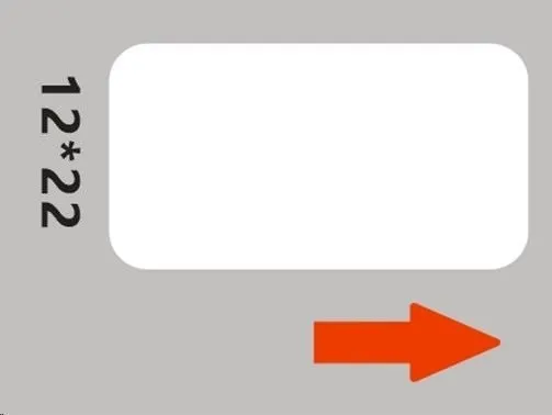 Niimbot A2A68601701, 12x22mm, 250ks, biele samolepiace štítky