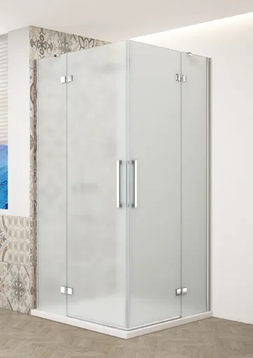 GELCO TRINITY CHROM obdĺžnikový kút 1000x1200 rohový vstup, matné sklo, GT2210-12M-CH GT2210-12M-CH