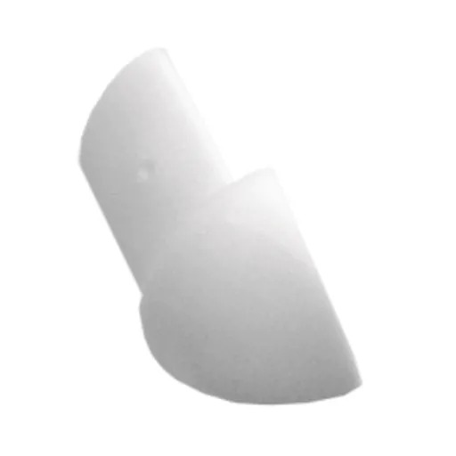 Roh k lište Profil-EU biela, PVC, výška hrany 6 mm, LROH60