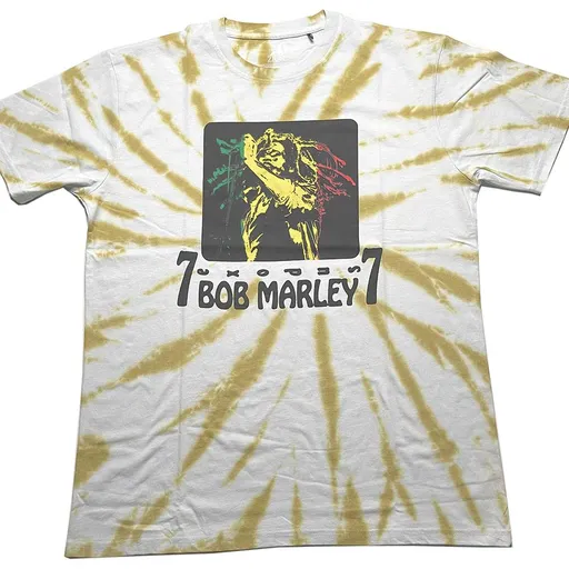 Bob Marley tričko 77 Biela S