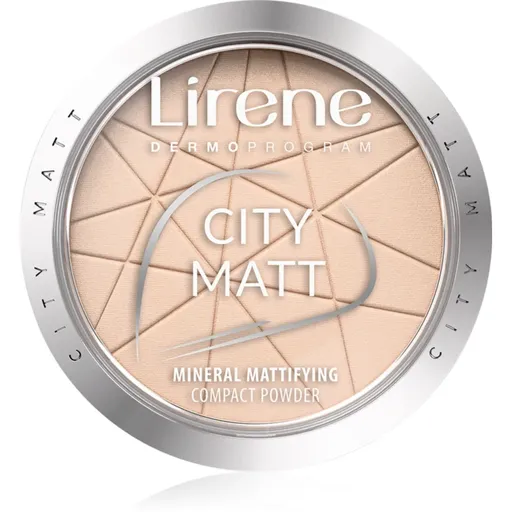 Lirene City Matt zmatňujúci púder odtieň 01 Transparent 9 g
