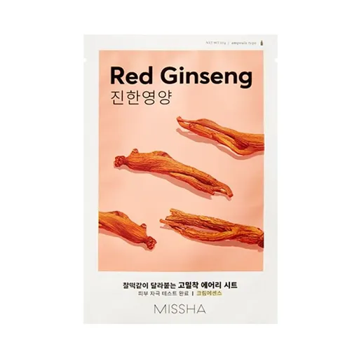 MISSHA Airy fit sheet maska ​​red ginseng plátienková maska ​​19 g