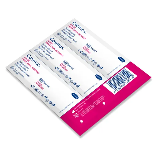 COSMOS Pevná náplasť strips 80 x 40 mm 50 x 3ks, poškodený obal