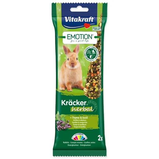 Vitakraft Emotion Kracker králík herbal 112 g