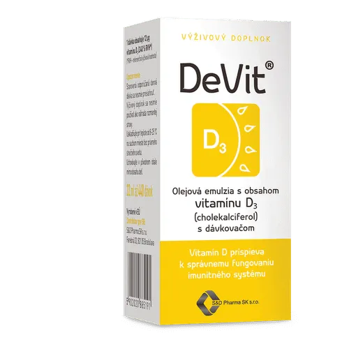 DeVit olejová suspenzia s obsahom vitamínu D3 22ml