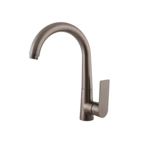 RAV SLEZÁK Nil drezová batéria bez výpuste metal grey kartáčovaná NL119.0MGK