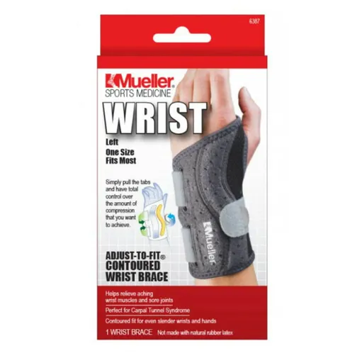 MUELLER Adjust-to-fit Wrist Brace Ortéza na ľavé zápästie 1 kus