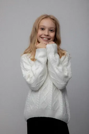 Detský sveter s prímesou vlny Coccodrillo