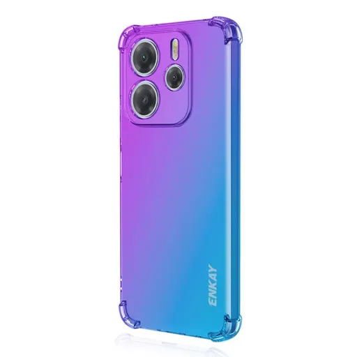 ENKAY GRADIENT Ochranný kryt pre Xiaomi Redmi Note 14 Pro PURPLE BLUE