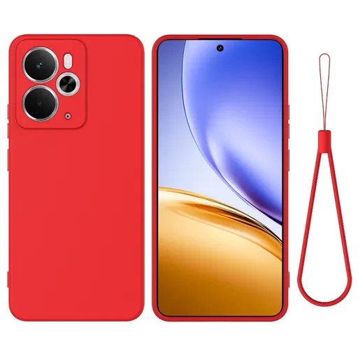 RUBBER Ochranný kryt pre Realme 14 5G / Realme 14T 5G červený