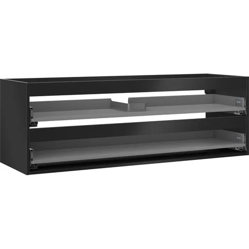 MEXEN - Box-A skrinka pre umývadlo 140, 2 zásuvky, čierna mat 91AX0-1400-470-2-71