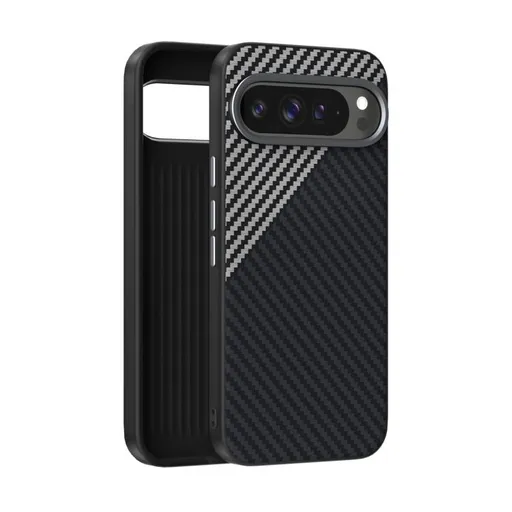 ABEEL C CARBON Ochranný kryt pre Google Pixel 10 / Google Pixel 10 Pro BLACK-GREY