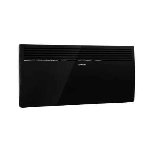 Klarstein Hot Spot Slimcurve, konvektor, ohrievač, 80 x 40 cm, 40 m², 2000 W, 5 - 40 °C, IP24, čierny