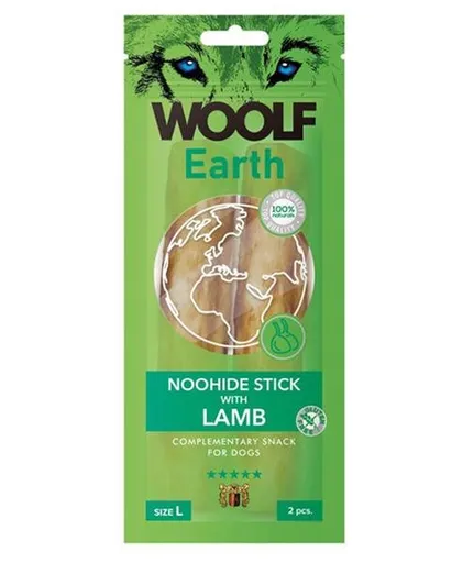 Maškrta pre psy Woolf Dog Earth L s jahňacím mäsom 85g