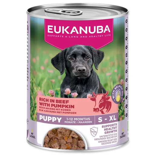 Konzerva EUKANUBA Puppy bohotá na hovädzie s tekvicou 400 g