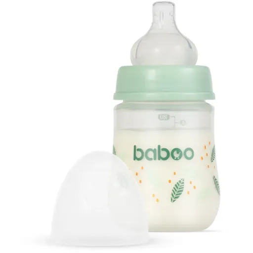 Baboo Anti-colic Feeding Bottle antikoliková fľaša pre deti od narodenia Peachy Keen, 0 m+ 180 ml