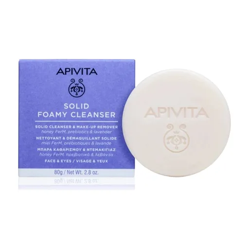 APIVITA Solid Foamy Cleanser Mydlo na pleť 80 g