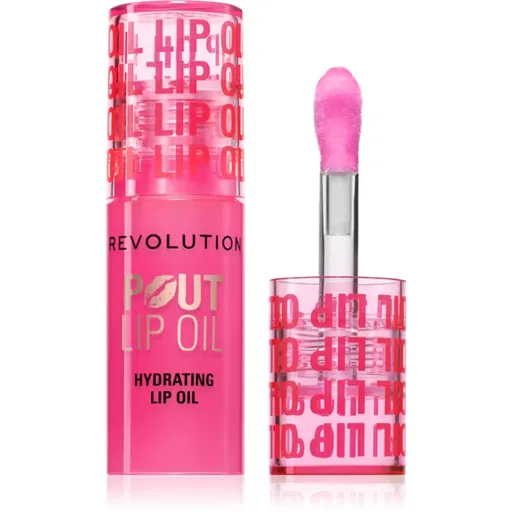 Makeup Revolution Pout Lip olej na pery s hydratačným účinkom odtieň Raspberry Pink 3 ml