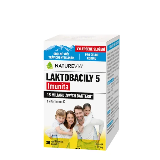 NATUREVIA Laktobacily 5 Imunita 30 kapsúl