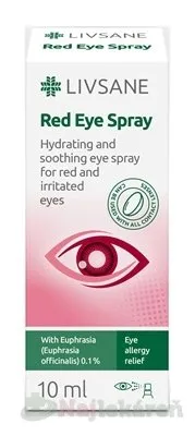 LIVSANE Očný sprej Červené a podráždené oči 10 ml