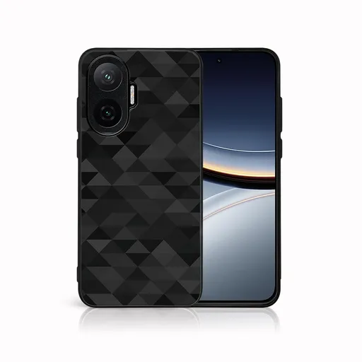 MY ART Ochranný kryt pre Xiaomi Poco F7 BLACK TRIANGLES (232)