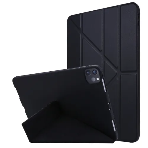 LEATHER Zaklápací obal Apple iPad Pro 11 2020 / 2018 čierny