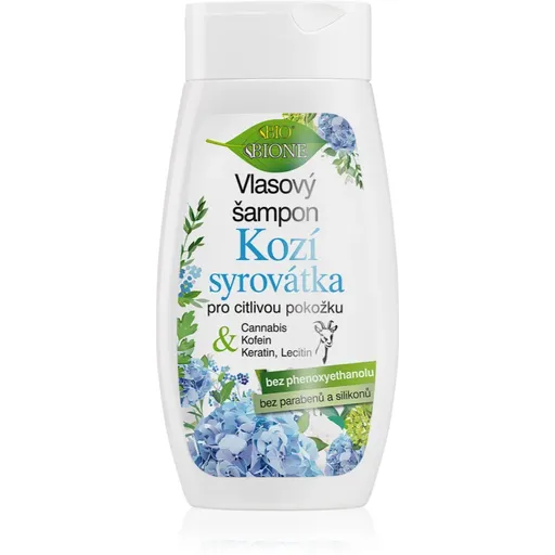 Bione Cosmetics Kozí Syrovátka jemný šampón pre citlivú pokožku 260 ml