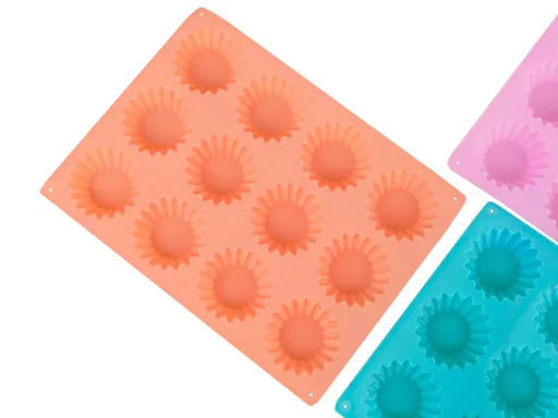 MAKRO - Forma na 12ks košíčkov silikónová, rôzne farby