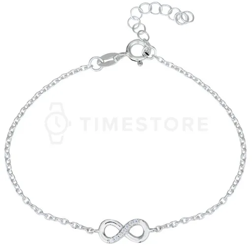 Strieborný náramok so symbolom nekonečna TS-BR-0049