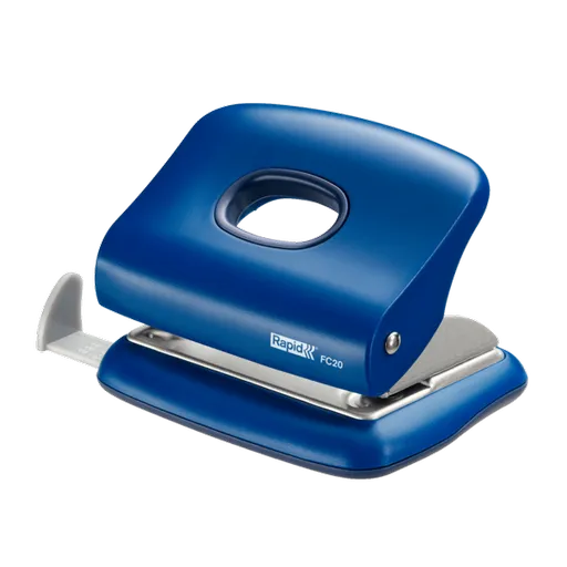 Rapid malý dierovač FC20, 20 listov, modrá