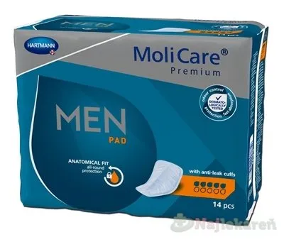MoliCare Premium MEN PAD 5 kvapiek inkontinenčné vložky pre mužov 14ks