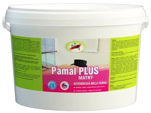 PAMAL Plus - Matná interiérová farba na omietky biela 25 kg