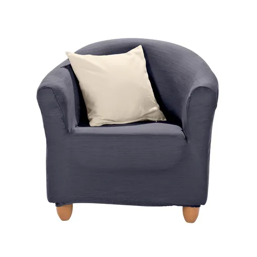 Pružný jednofarebný poťah na kreslo cabriolet