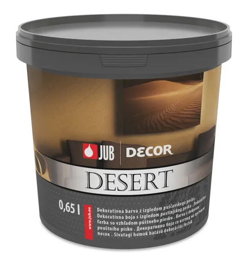 DECOR DESERT - Dekoratívna farba s efektom púštneho piesku (zákazkové miešanie) black 0,65 L