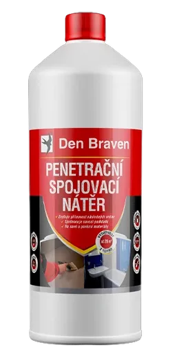 DEN BRAVEN - Penetračný a spojovací náter 1 l mliečne biela